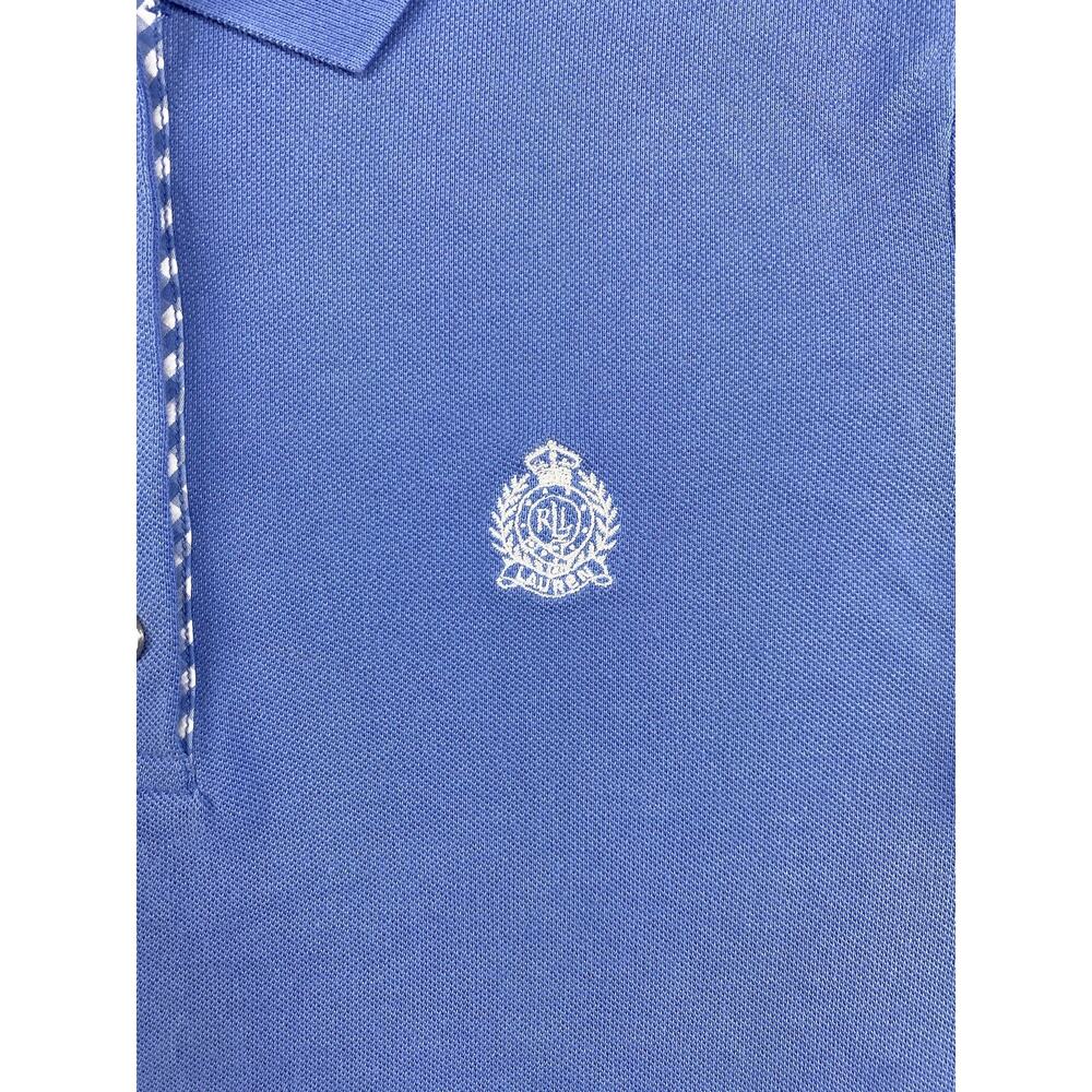 Lauren Ralph Lauren Polo Shirt Women Large Blue Button Golf Golfer Active - Picture 2 of 11